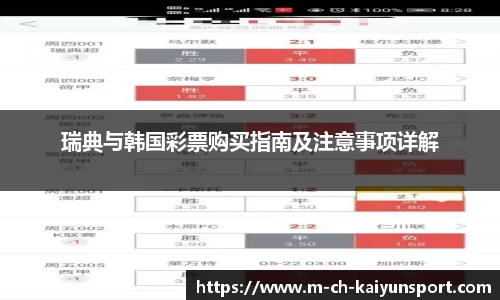 瑞典与韩国彩票购买指南及注意事项详解